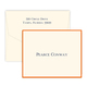 Bordered Folded Note Cards in Color of Your Choice Image 1 of 4